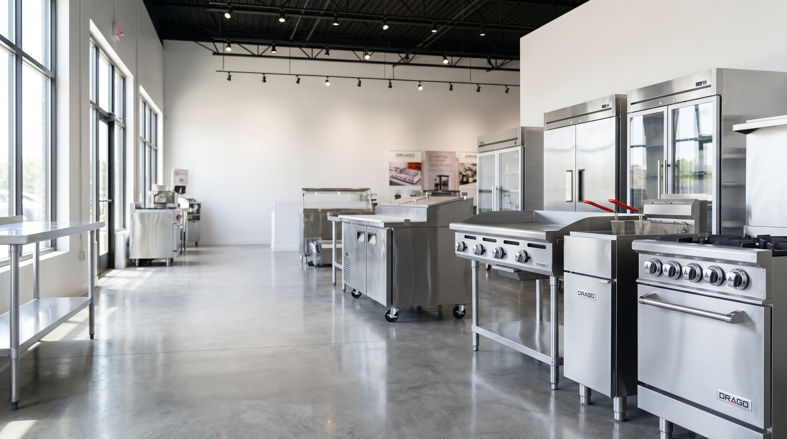 DRAGO commercial cooking and refrigeration equipment showroom