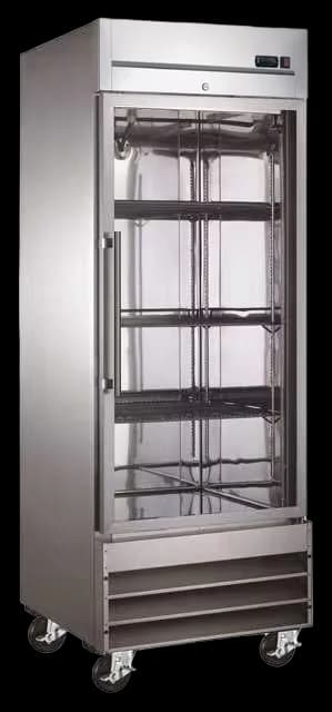 23 cu. ft. Glass Door Reach In Refrigerator