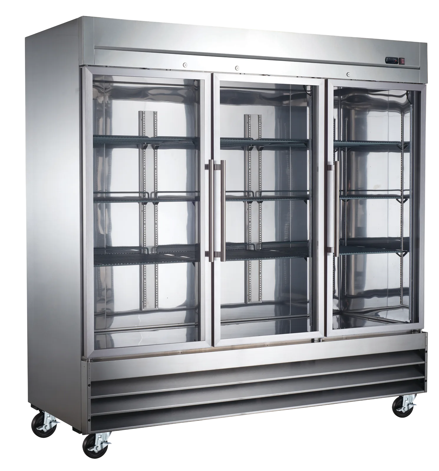3 Glass Door Reach In Refrigerator, 72 cu. ft. — model DR72RG