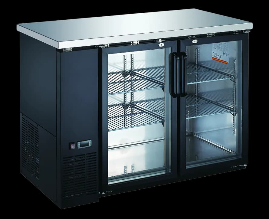 48″ Glass Door Hinged Back Bar Cooler